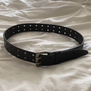 NWT women’s dark brown belt designed with holes